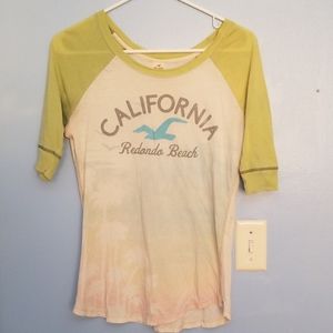 Hollister 3/4 length sleeve shirt